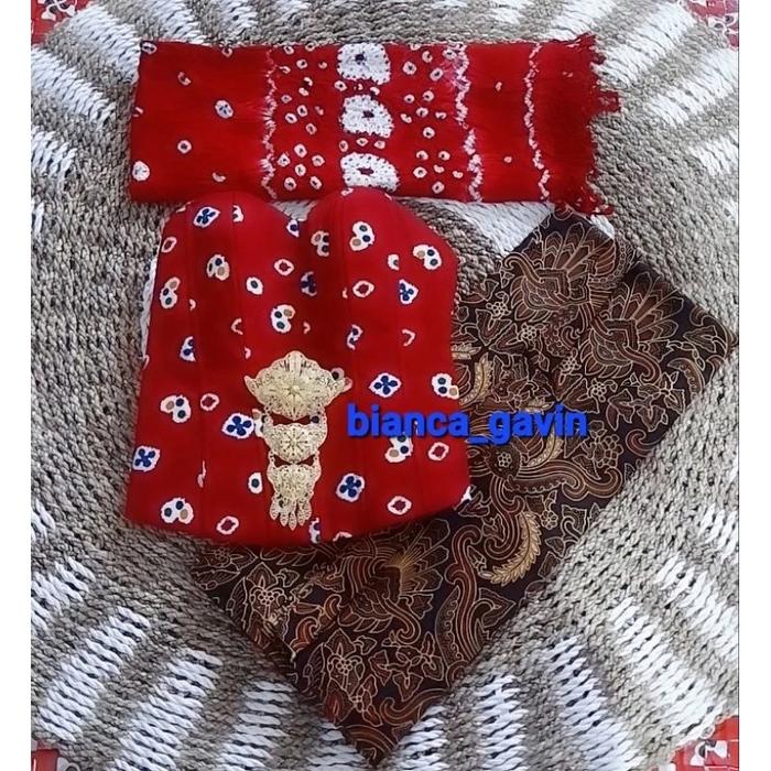 Gambar 1Set Baju Cewek Basahan Jawa / Kamisol, Selendang, Jarik Instan - Pisang Bali, XL dari Putra Manten Wedding undefined Tokopedia