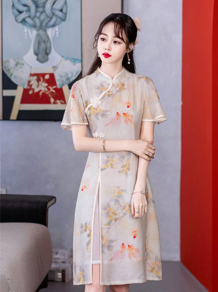 Jual Midi Dress Party Casual Qipao Summer Gaun Imlek China Chinese New Year  - M - Kota Administrasi Jakarta Timur - Terry Lie Store | Tokopedia