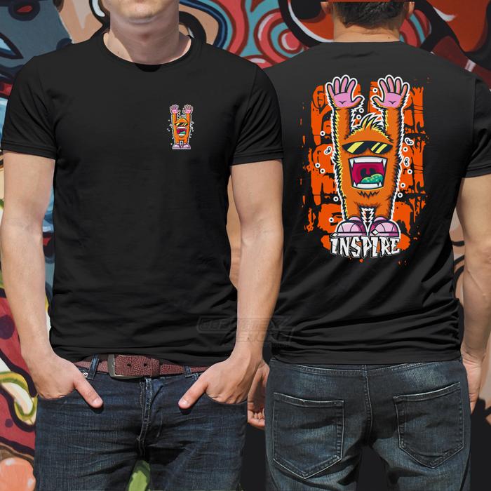 Gambar kaos custom depan belakang + Sablon 2 Sisi + Satuan Bebas Desain - - Biru, XL dari cobottex store undefined Tokopedia