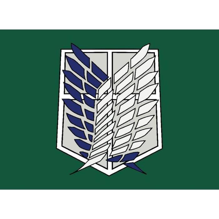 Gambar Mari Order!! Bendera Attack On Titan Bendera Anime Poster Logo Attack - AOT Hijau, 90×60cm dari ADDIYAN undefined Tokopedia