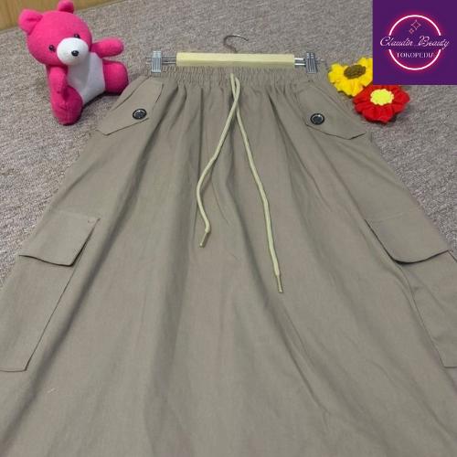 Gambar Cargo Skirt Wanita Rok Cargo Wanita Jumbo - Coksu,  Standar dari Claudin Beauty undefined Tokopedia