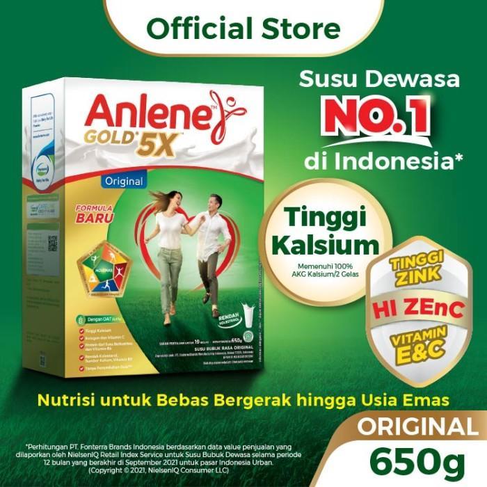 Gambar Susu Anlene Gold Plus 650 Gram Rasa Original Susu Orang Dewasa Kalsium - 620 gram dari Milkshoop undefined 4 Tokopedia