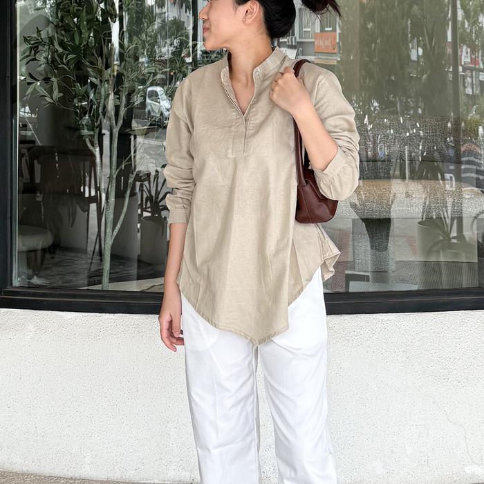 Gambar Cora top - Cream dari Lanera clothing undefined Tokopedia