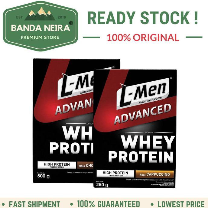 Gambar Promo L-Men LMen L Men Advanced Advance Whey Protein Promo - CAPPUCCINO, 7 SERVINGS dari milk gage undefined Tokopedia