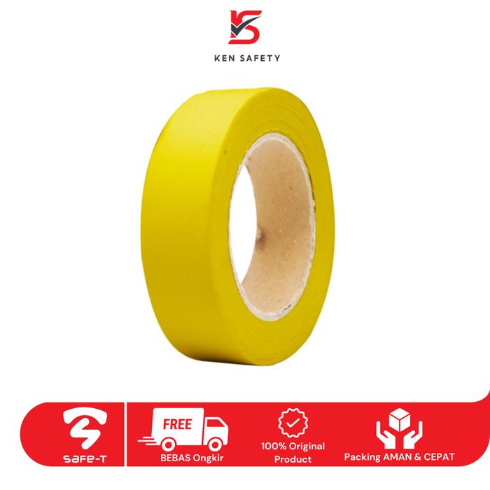 Gambar Flagging Tape Pita Survey Safety 1 inch x 50m SAFE-T Pita Survei - Kuning dari Ken Safety undefined Tokopedia