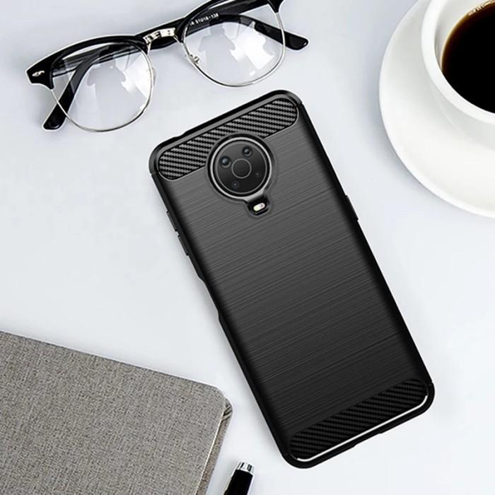 Jual CASE SESUAI UNTUK NOKIA G10 G20 SOFTCASE CARBON FIBER