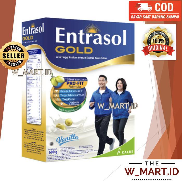 Gambar Susu Entrasol Gold Susu Bubuk Instant Lansia Orang Tua 600 Gr Best - VANILLA/CHOCOLA dari Milkshoop undefined Tokopedia
