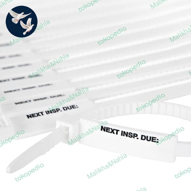Gambar 175mm NEXT INSP DUE Inspection Tag Rigging Lifting Safety Tags READY - Putih dari Malikha&Nahla undefined Tokopedia