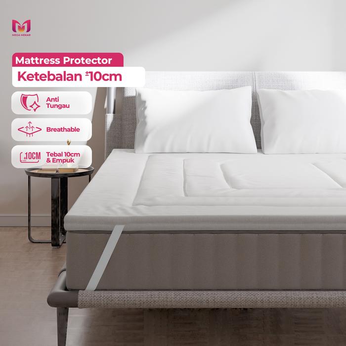 Gambar Matras Protector 120/180x200 not Latex Protektor Premium Topper Tebal - 90x200 dari Mega Mekar Foam undefined Tokopedia