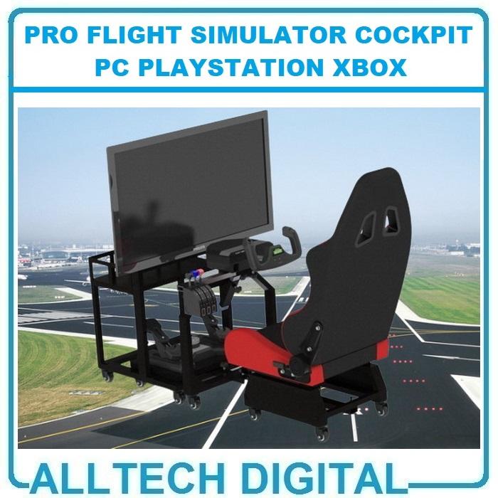 Gambar Pro Flight Simulator Cockpit Kursi Gaming Sim Rig PC PS4 PS5 Xbox - Pro dari Alltech Digital undefined Tokopedia