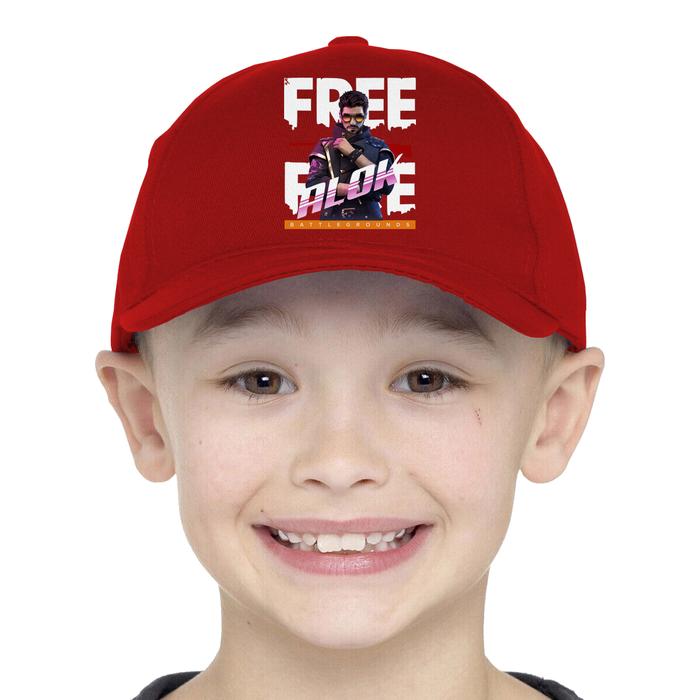 Gambar Topi Anak Game Free Fire Alok FF Laki-laki Perempuan FF-01 - Merah dari Yanura Official Kab. Bandung Barat Tokopedia