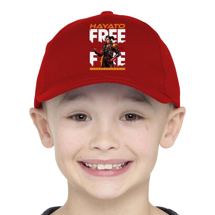 Gambar Topi Anak Game Free Fire Hayato FF Laki-laki Perempuan FF-02 - Merah dari Yanura Official Kab. Bandung Barat Tokopedia