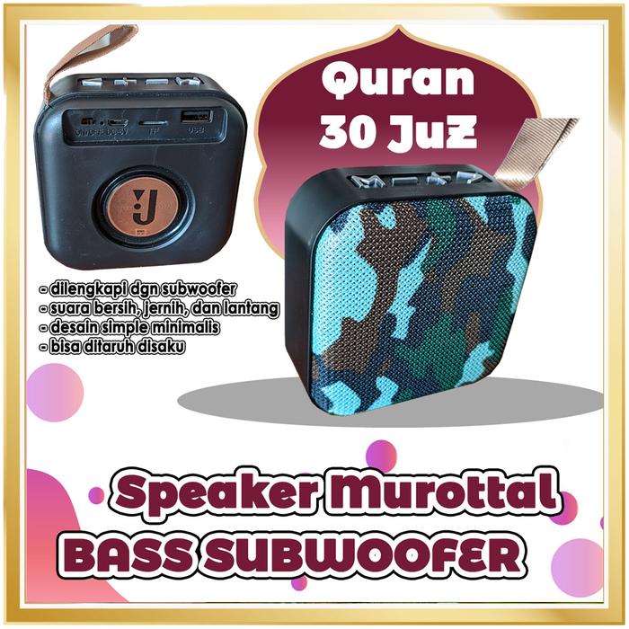 Gambar Speaker Murotal Quran Mini Bass Subwoofer Suara Bersih Jernih Lantang dari Amatan Store undefined Tokopedia