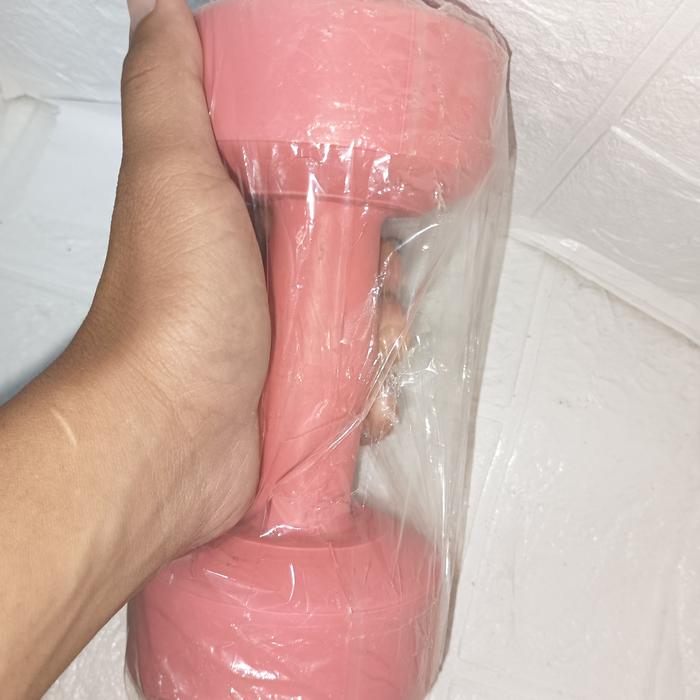 Gambar Dumbell Barbel Plastik 2Kg Pemberat Tangan Angkat beban GYM Senam - Merah Muda dari L-Circle-Segala Kebutuhan undefined Tokopedia