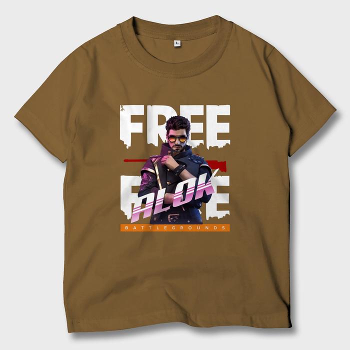 Gambar Baju Kaos Anak Game Free Fire Alok FF Atasan Anak FF-01 B - Caramel, XS dari Yanura Official undefined Tokopedia