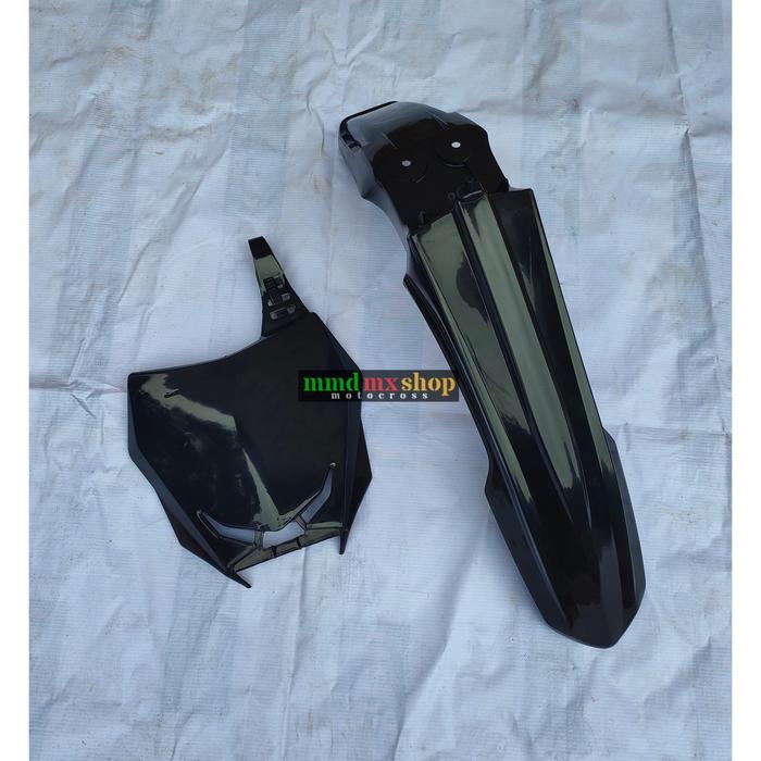Gambar Spakbor depan dan Papan nomor Rmz 450 Supermoto Crf 150 l klx bf Dt - Hitam dari Mmdmxshop undefined Tokopedia