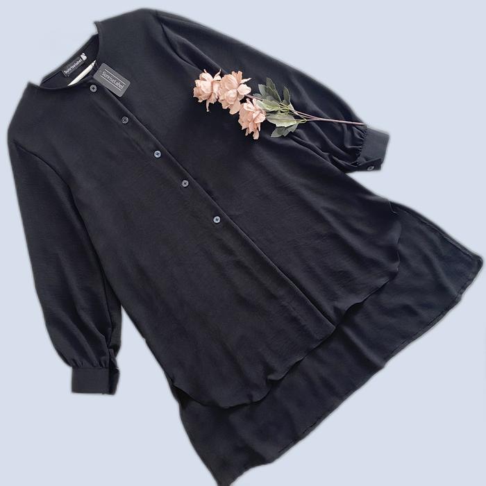 Gambar HAYRA TUNIK By SUNRISELABEL Atasan Crinkle - BLACK, S dari Sunriselabelpusat undefined Tokopedia