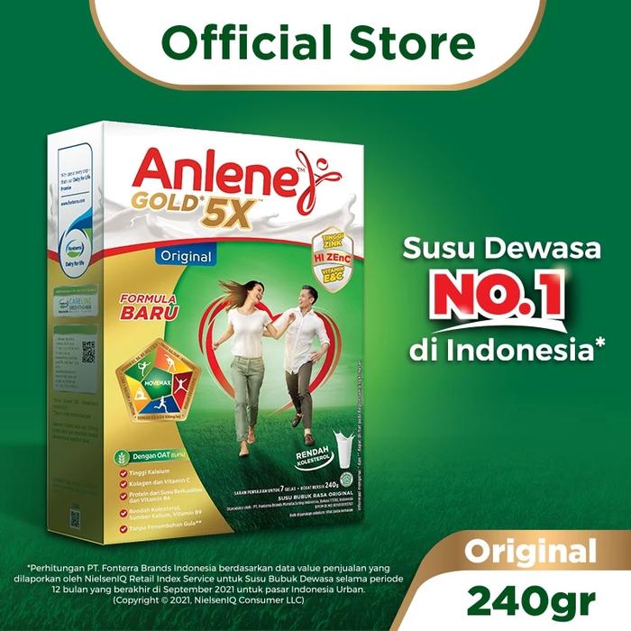 Gambar anlene gold 5x 240gr original -susu bubuk original dari afizhara store undefined Tokopedia