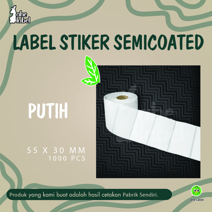 Jual LABEL STIKER BARCODE SEMICOATED 55X30 MM - Merah Muda - Jakarta ...