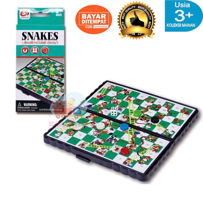 Gambar mainan anak ular tangga magnet snake and ladder board game magnetic - ULAR TANGGA dari Koleksi Mainan Anak undefined Tokopedia