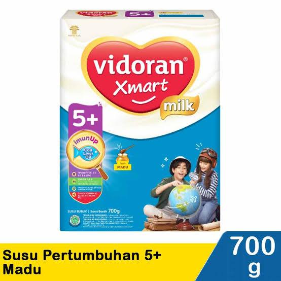 Gambar vidoran Xmart 5+ Susu Pertumbuhan Anak 5-12 Tahun Madu 700 g dari LUSI MART BDL undefined Tokopedia