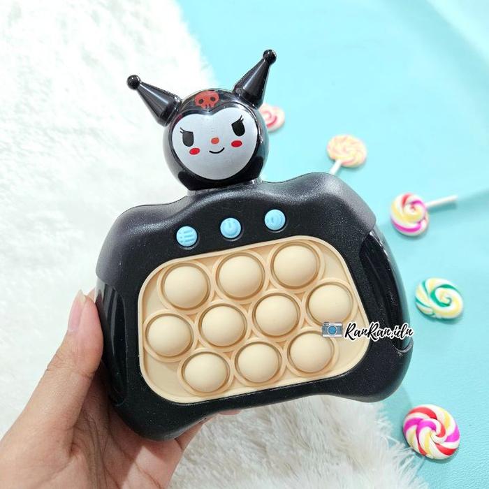 Gambar Fidget Toy Lovely Portable Funny Cat Paw Push Fidget Game Keychain Mainan Musik Mini Anak-anak - Kuromi Cream dari ranranidn undefined Tokopedia