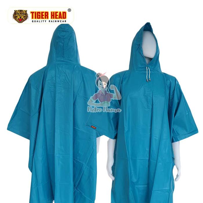 Gambar Jas hujan PONCO TIGER HEAD 68205 ORIGINAL Mantel Jaket Tebal Murah - Hijau Tosca dari Metromama undefined Tokopedia