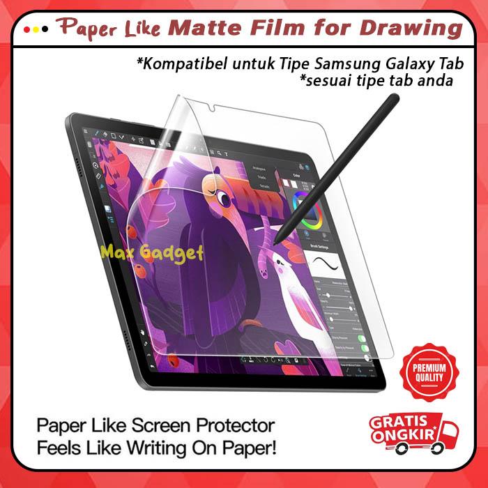 Paper Feel Galaxy Tab S6 Screen Protector For Drawing Paper Feel