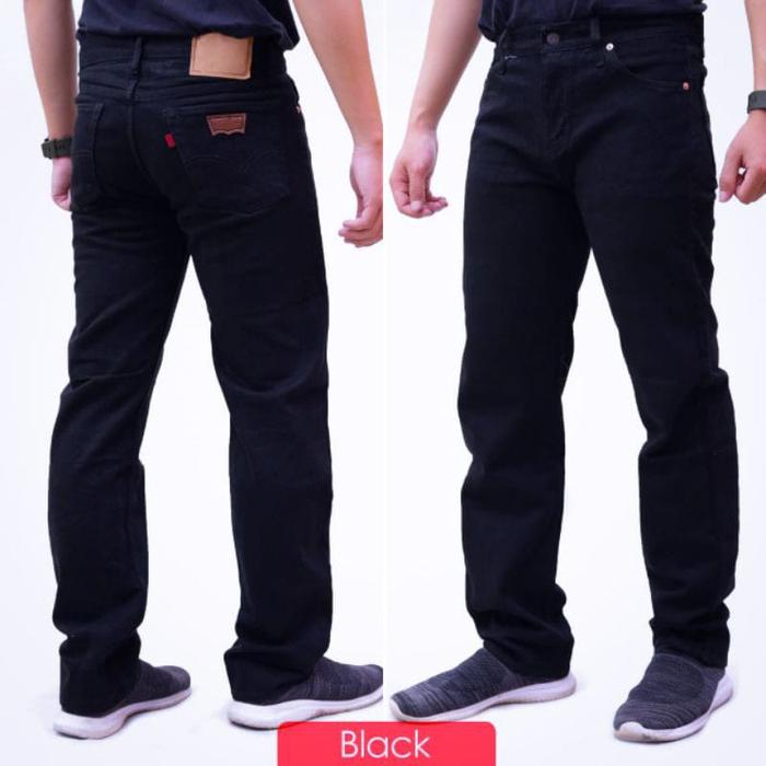 Gambar KUALITAS PREMIUM!! CELANA JEANS REGULER/STANDART PRIA - Hitam, 33 dari biif.ind undefined 5 Tokopedia