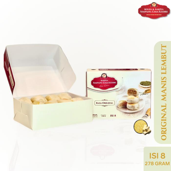 Gambar Bakpia Simpang Lima Kediri - Box isi 8 Original Kacang Ijo dari Simpang Lima Kediri undefined Tokopedia