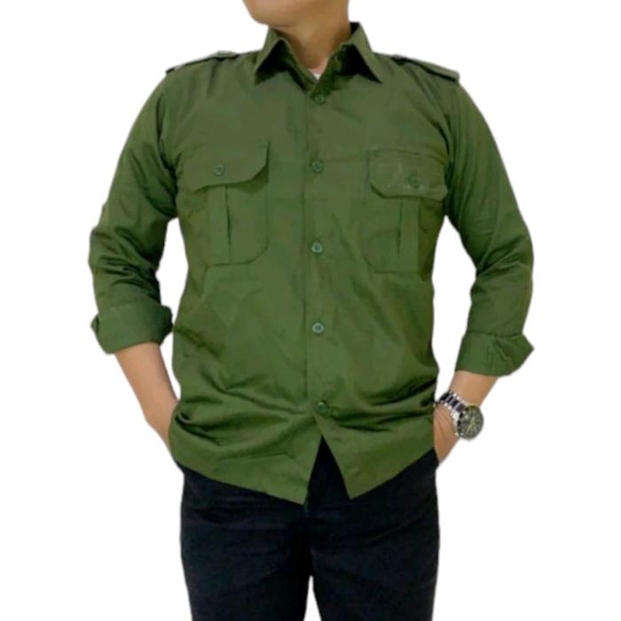 Jual Kemeja Kerja lapangan /kemeja PDL PDH lengan panjang polos
