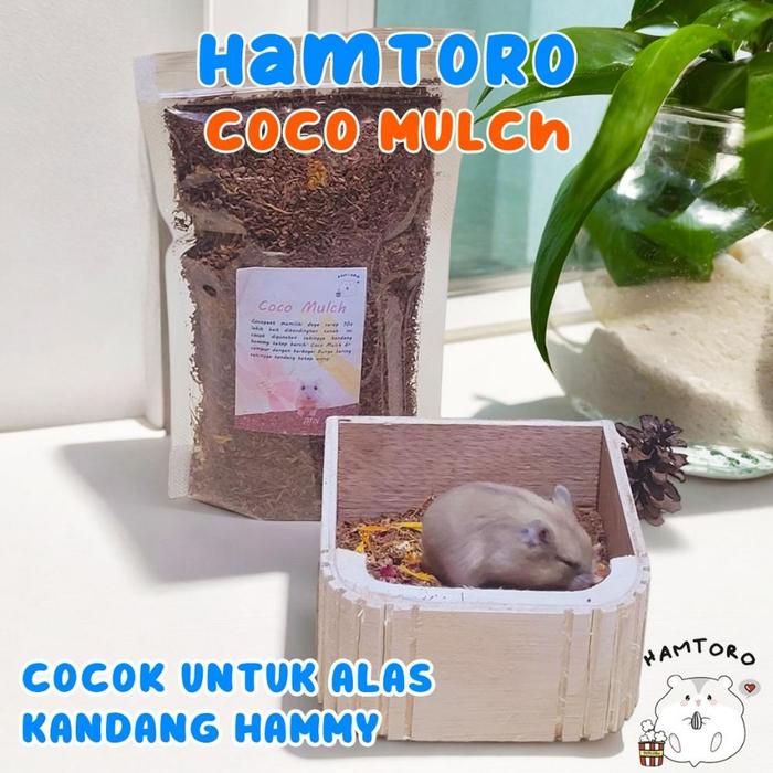 Gambar Hamtoro Coco Mulch Bedding Alas Kandang Pup Hamster Wangi Allshop dari Udin spr undefined Tokopedia