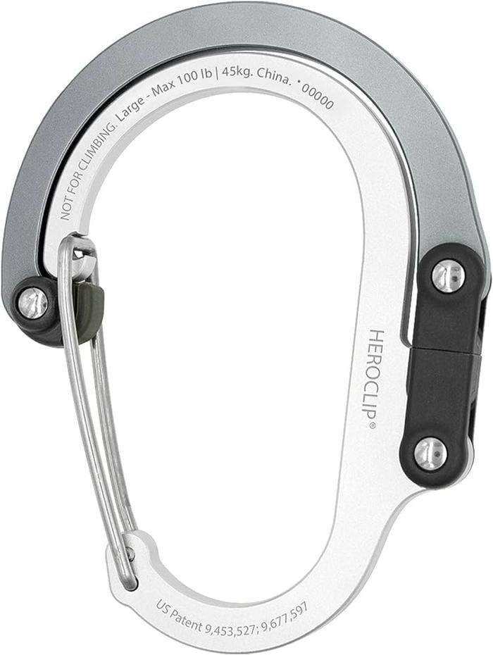 Gambar Gear Aid Heroclip Carabiner Medium - Shade of Grey   dari MANGPRANG OUTDOOR undefined Tokopedia