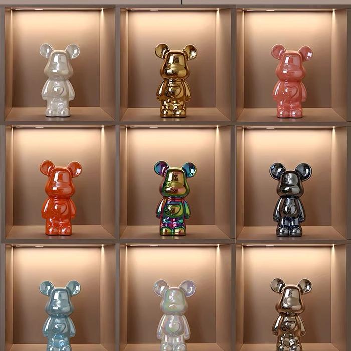 Gambar CASA Bricktoys Bear Figure 30cm / Dekorasi Rumah Mewah / Home Decor - 20cm (1pc) dari Kini Kolektiv undefined Tokopedia