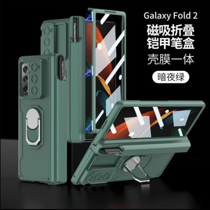 Gambar Case Samsung Galaxy Z Fold2 Fold 2 5G new With PEN Stylus 360 Protect - GREEN dari i-case undefined Tokopedia