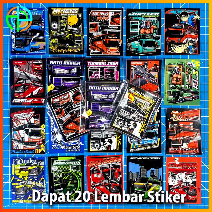Gambar (isi 20) Sticker bus Graftac Anti Air Stiker bus murah Stiker Busmania - Isi 20 Lembar dari Adhes Store_NEW undefined Tokopedia