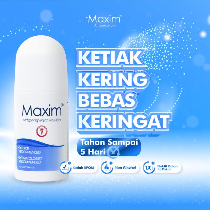 Gambar MAXIM ANTIPERSPIRANT, Deodorant Rol On - 30 ml dari maxim rollon undefined Tokopedia