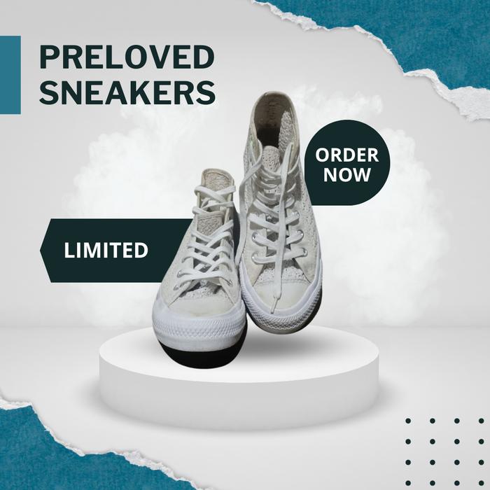 Gambar Sepatu Wanita CONVERSE ORIGINAL Warna Putih Size 36/22.5 cm dari MENTHINK undefined Tokopedia