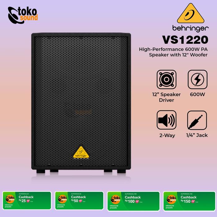 Gambar Behringer VS1220 - 600W 12 Inch Passive Speaker - SATUAN dari Tokosound Proaudio undefined Tokopedia