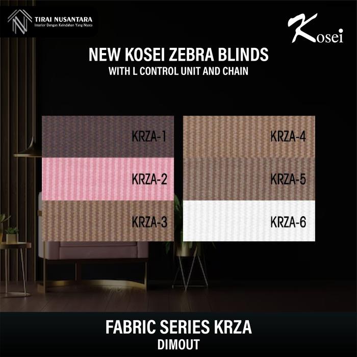 Gambar [BIG SALE] KREY / TIRAI 2 LAYER / TIRAI GULUNG ZEBRA BLIND SHARP POINT - ZEBRA KOSEIKRZA, BOX UNITY COLOR dari tirainusantara undefined Tokopedia