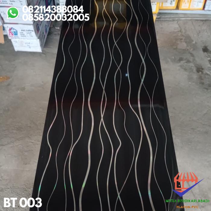 Jual Plafon PVC Motif Ulir Hitam, Berkualitas - Panjang 4 m - Kab ...