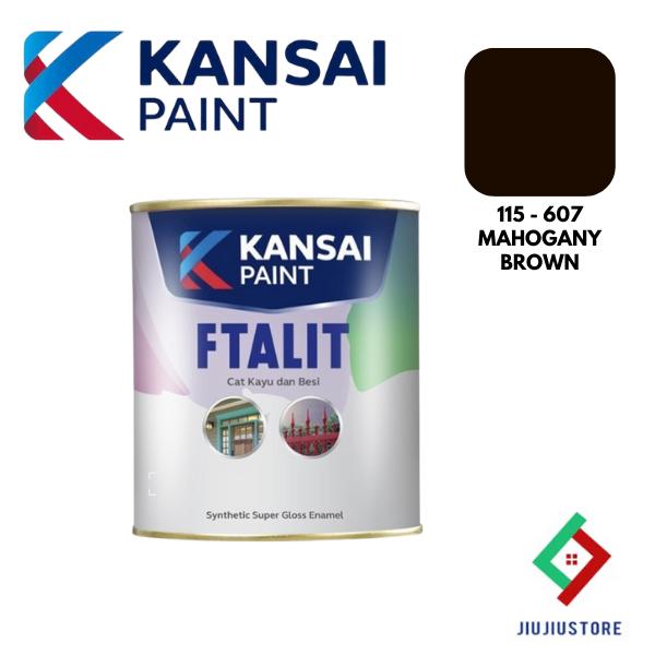 Gambar FTALIT CAT KAYU DAN BESI 1 KG CAT MINYAK 1KG KANSAI FTALIT CAT MINYAK - MAHOGANY BROWN dari JIUJIU STORE undefined Tokopedia