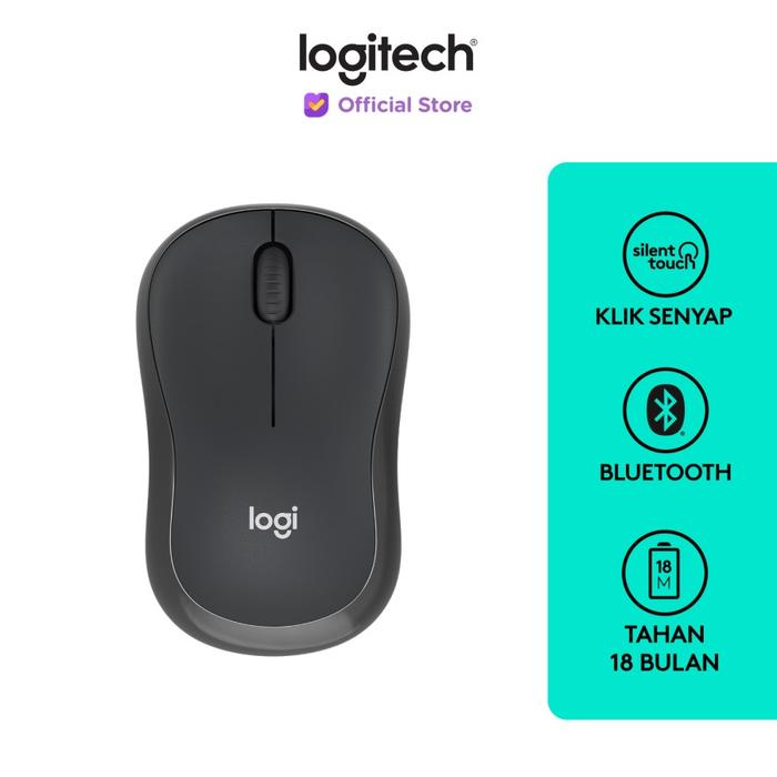 Gambar Logitech M240 Mouse Wireless Bluetooth Silent Click - graphite dari tokojbc.id undefined Tokopedia