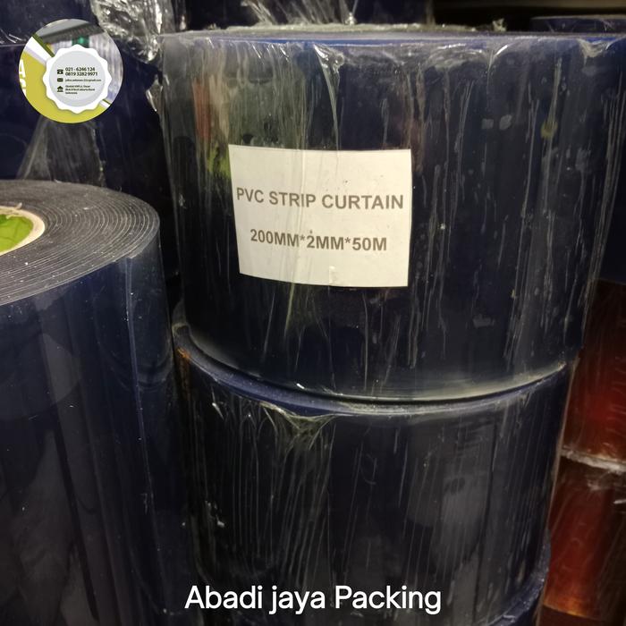 Gambar tirai plastik pvc curtain clear 20cm x 2mm x 50m (roll) bening dari abadi jaya packing undefined Tokopedia