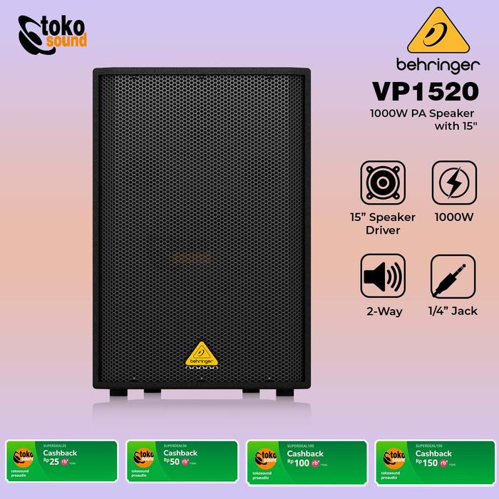 Gambar Behringer Eurolive VP1520 - 15 Inch Passive Speaker - SATUAN dari Tokosound Proaudio undefined Tokopedia