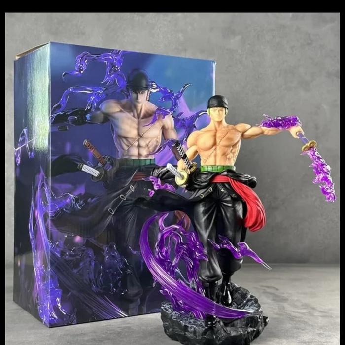 Gambar Action Figure One Piece Roronoa Zoro Figure Statue Diorama 16CM - Tinggi 31cm box dari KIDDY STATION1 undefined Tokopedia