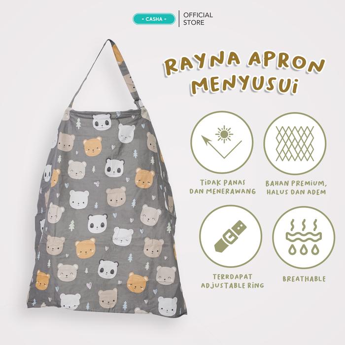 Gambar Casha Apron Menyusui - Baby Bear dari Casha Official Jakarta undefined Tokopedia