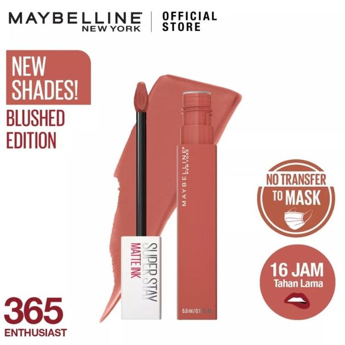 Gambar P.Y Maybelline Superstay Matte Ink Liquid Matte Lip cream - 365 dari isalih22 undefined Tokopedia