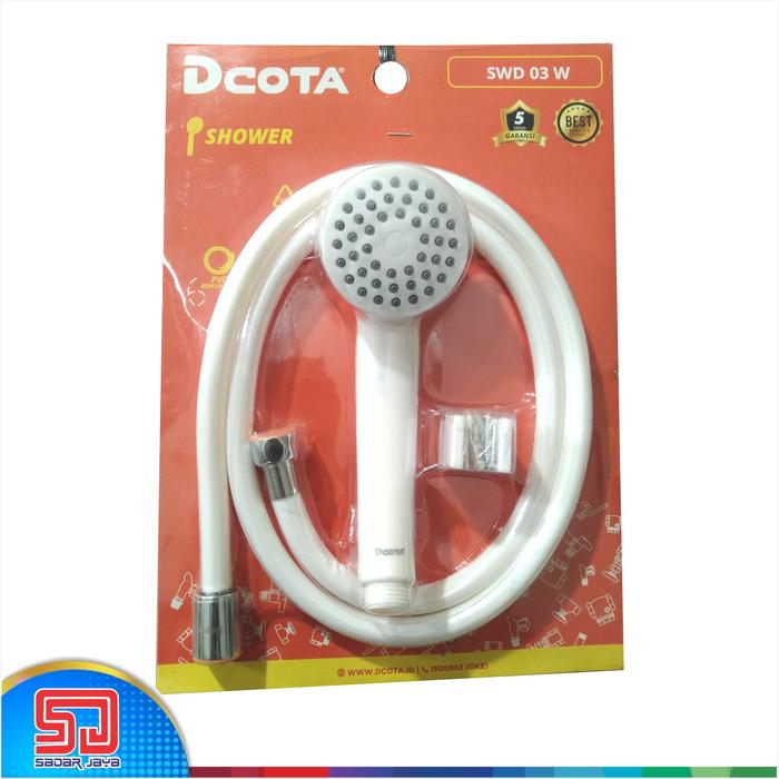 Gambar DCOTA SWD 03 Hand Shower Mandi Spray Pancuran Sprayer 1/2" - Putih dari Sadar Jaya Maju undefined Tokopedia