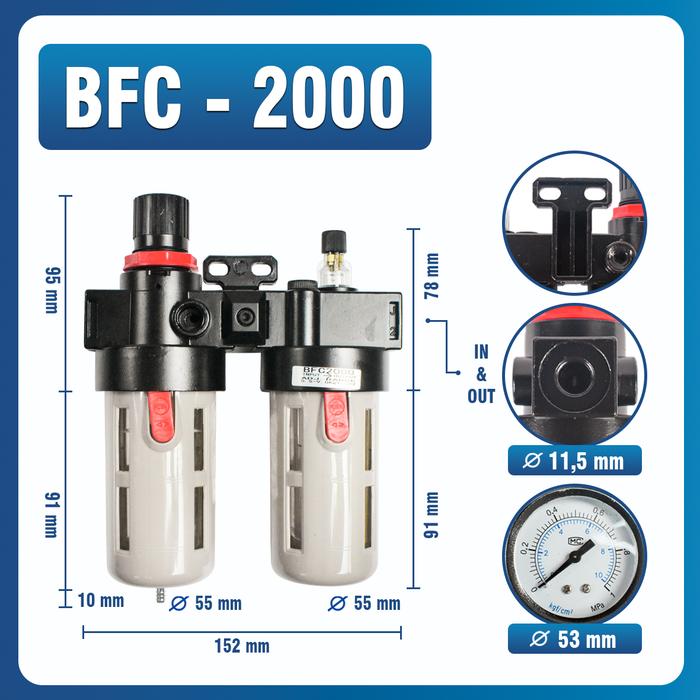 Promo AIR FILTER REGULATOR AIRTAC BFC 3000 BFC 2000 BFC 4000 - BFC 2000 ...
